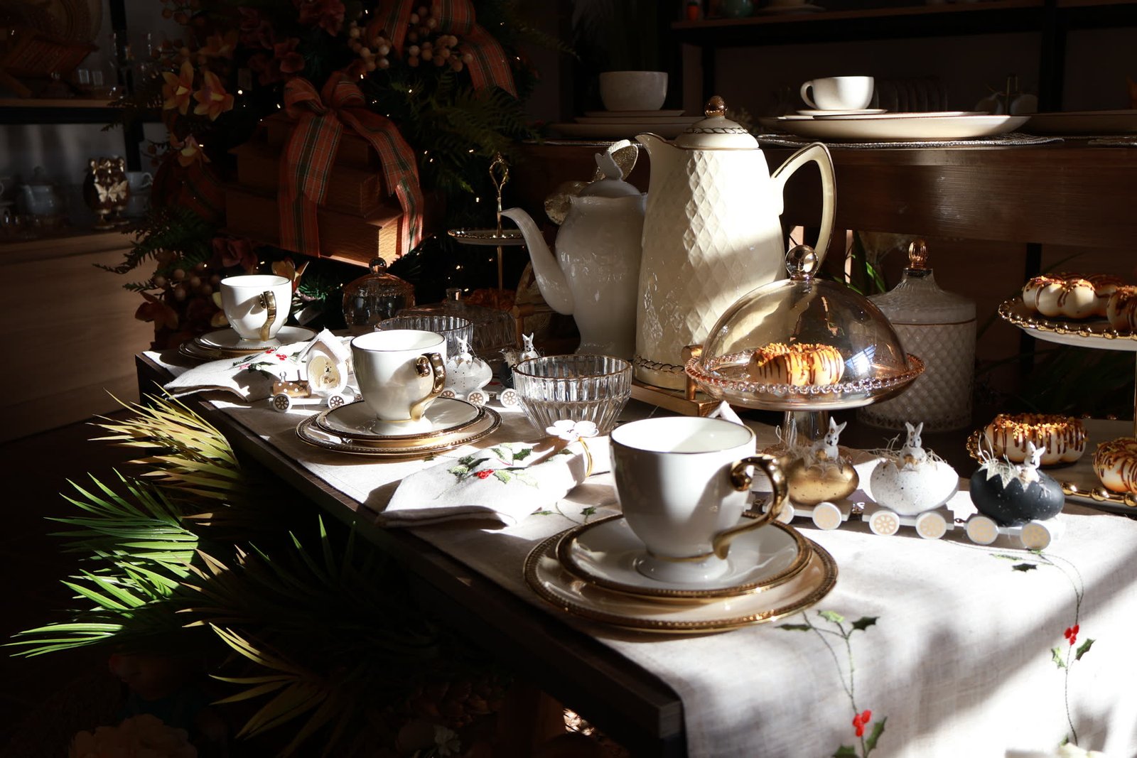 Mesa de café decorada — Itália Decor